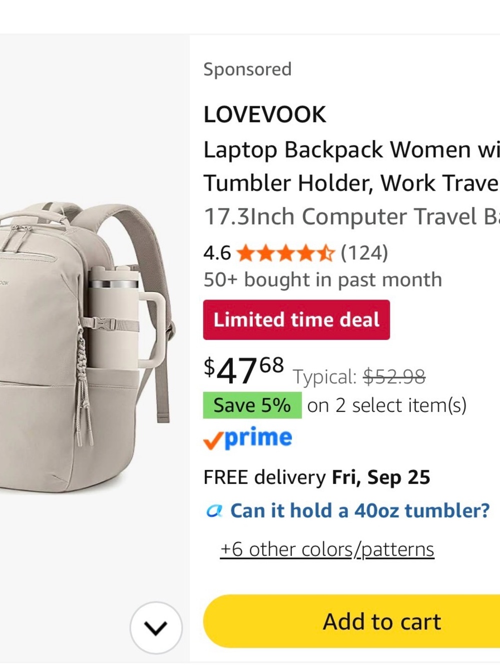 LOVEVOOK Women's Backpack in Khaki